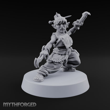 Face Covered, Basket Full Halfling Rogue — Unmasked · Claws