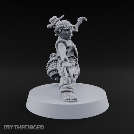Face Covered, Basket Full Halfling Rogue — Unmasked · Claws