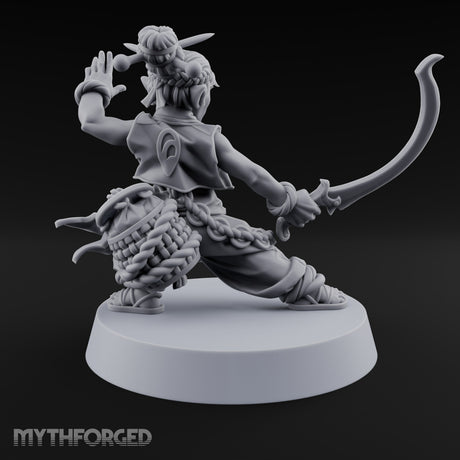 Face Covered, Basket Full Halfling Rogue — Unmasked · Sword
