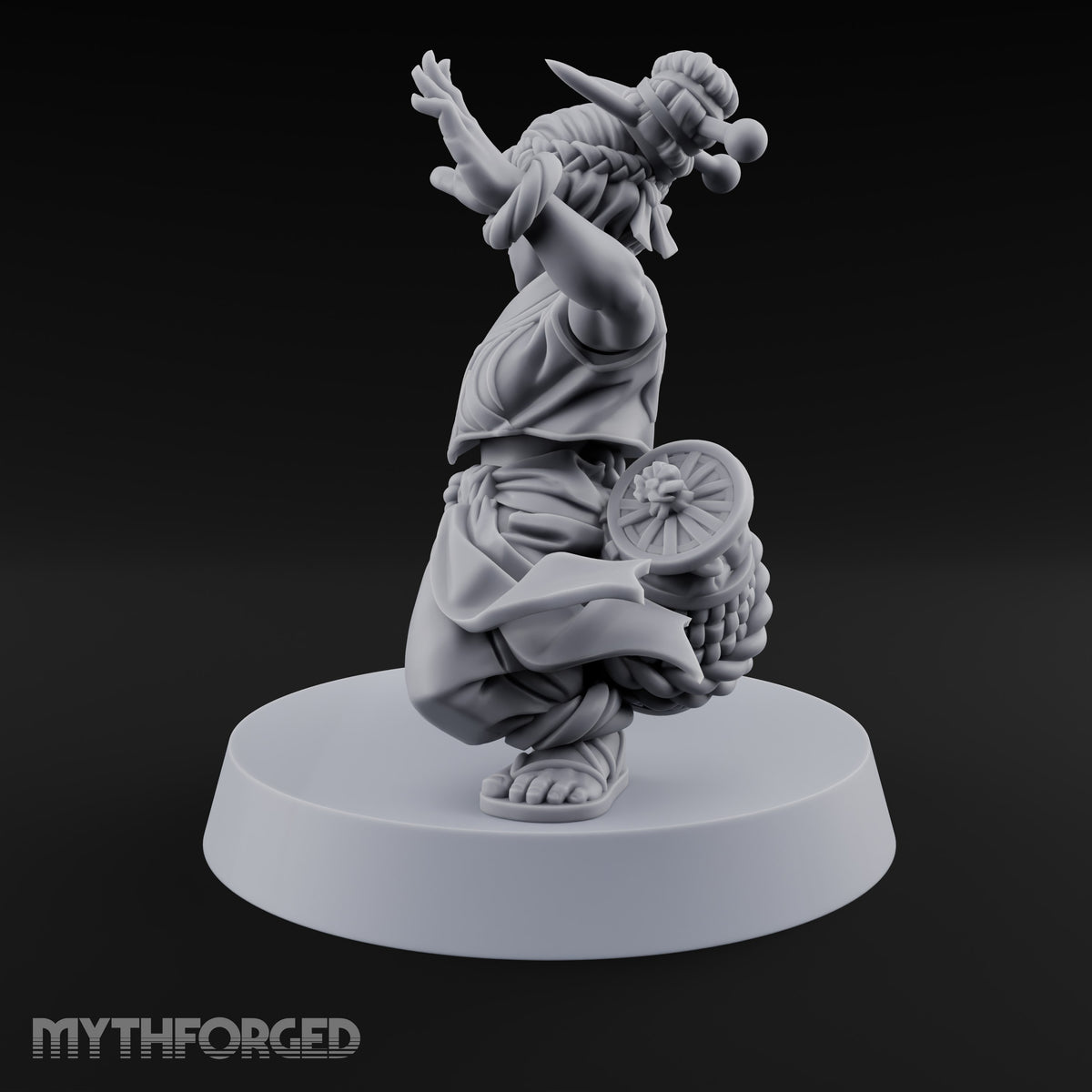 Face Covered, Basket Full Halfling Rogue — Unmasked · Sword