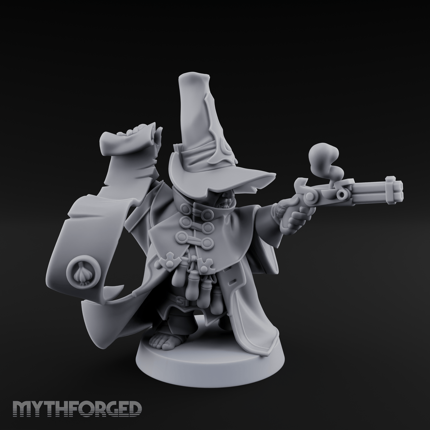 Aiming Down The Sights Halfling Inquisitor Miniature for Dungeons and Dragons, Pathfinder or other TTRPGs
