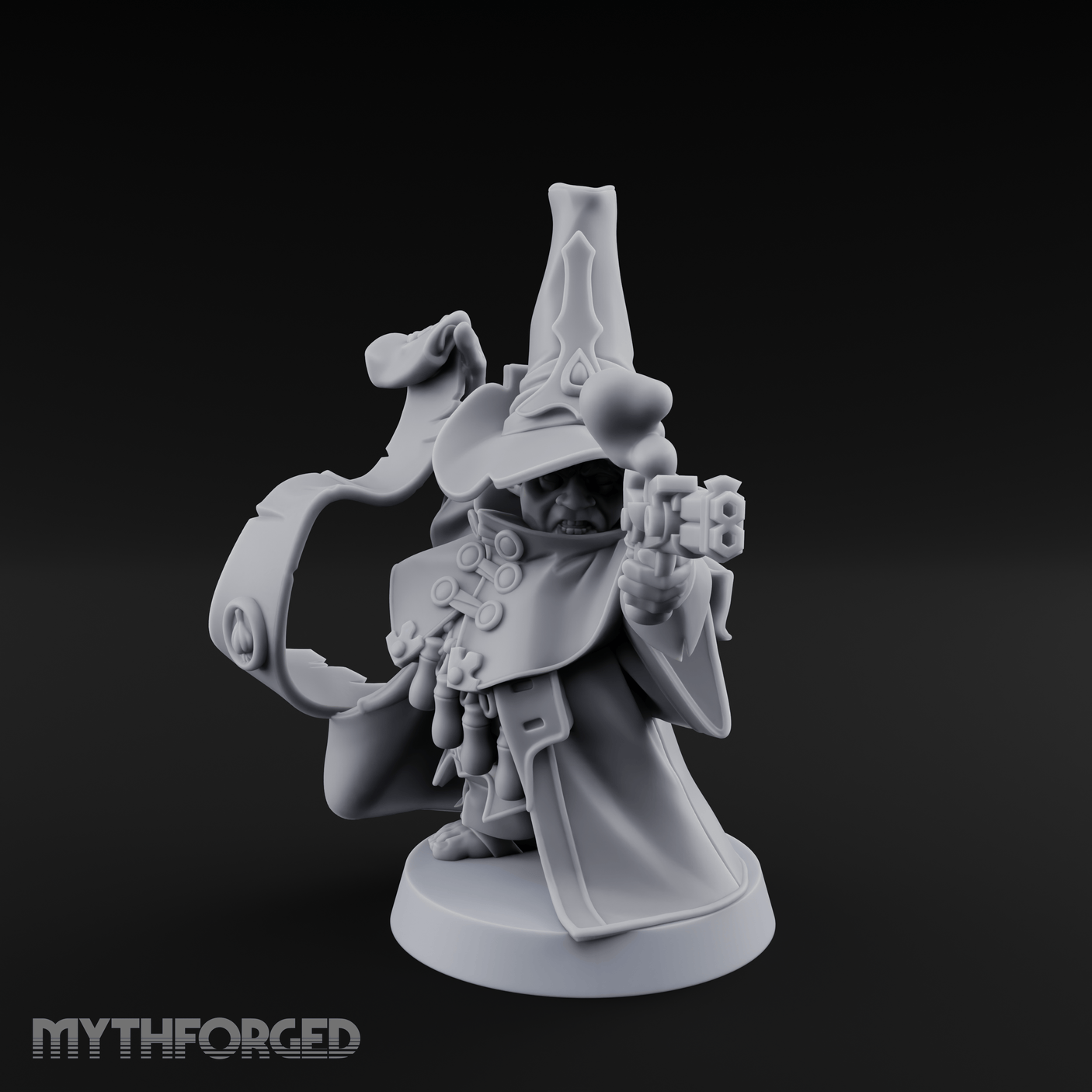 Aiming Down The Sights Halfling Inquisitor Miniature for Dungeons and Dragons, Pathfinder or other TTRPGs
