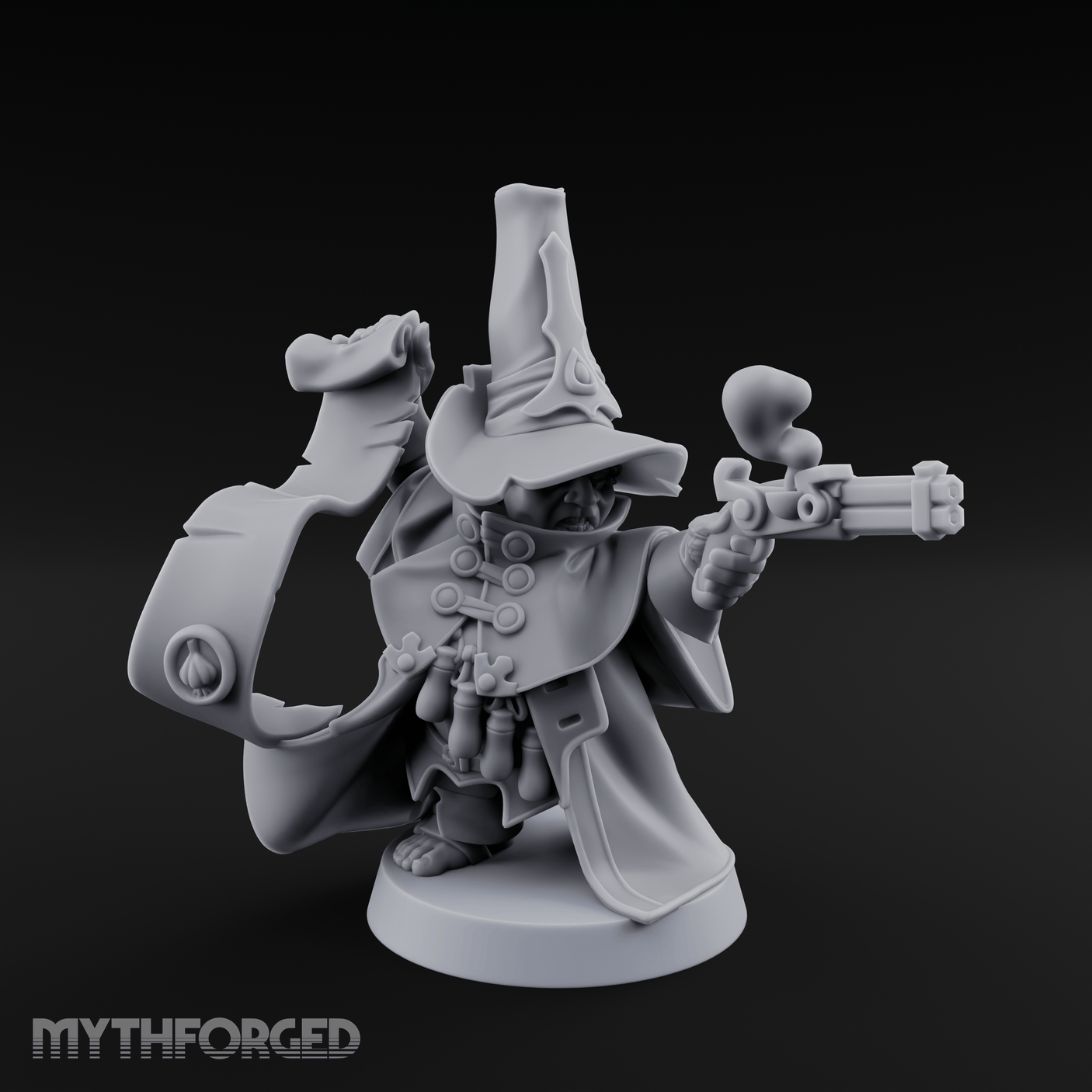 Aiming Down The Sights Halfling Inquisitor Miniature for Dungeons and Dragons, Pathfinder or other TTRPGs