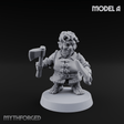 Makeshift Weapons Held High Halfling Militia A Miniature for Dungeons and Dragons, Pathfinder or other TTRPGs