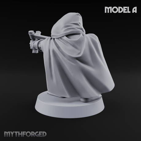 Ready To Fling Halfling Slingers A Miniature for Dungeons and Dragons, Pathfinder or other TTRPGs