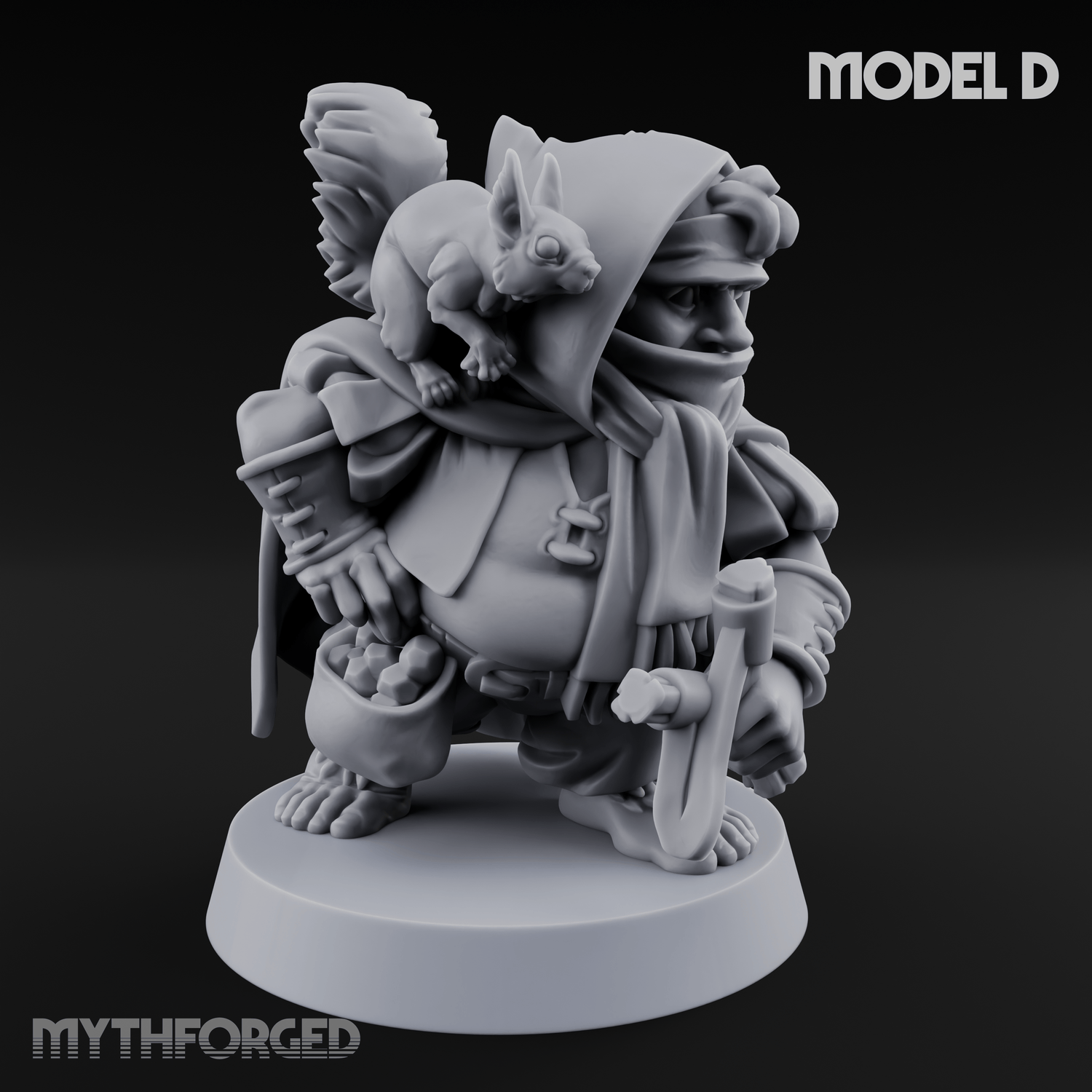 Ready To Fling Halfling Slingers D Miniature for Dungeons and Dragons, Pathfinder or other TTRPGs