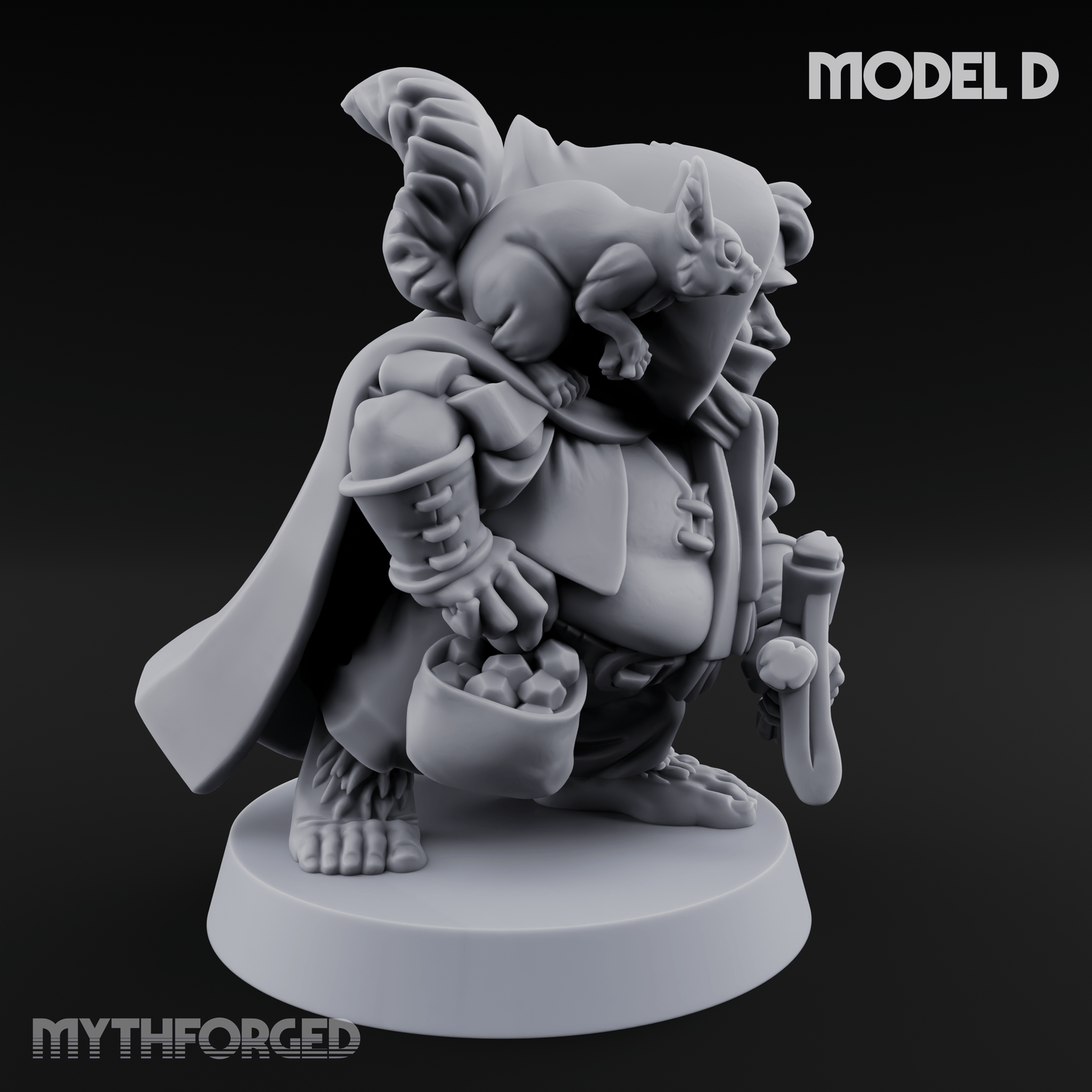 Ready To Fling Halfling Slingers Miniature for Dungeons and Dragons, Pathfinder or other TTRPGs