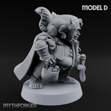 Ready To Fling Halfling Slingers D Miniature for Dungeons and Dragons, Pathfinder or other TTRPGs