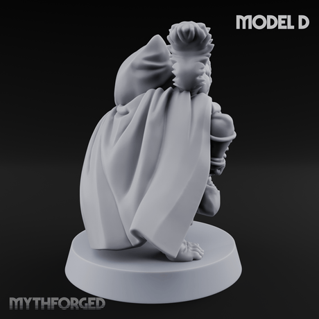 Ready To Fling Halfling Slingers D Miniature for Dungeons and Dragons, Pathfinder or other TTRPGs