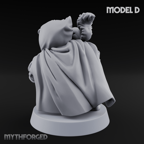 Ready To Fling Halfling Slingers D Miniature for Dungeons and Dragons, Pathfinder or other TTRPGs