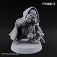 Ready To Fling Halfling Slingers E Miniature for Dungeons and Dragons, Pathfinder or other TTRPGs