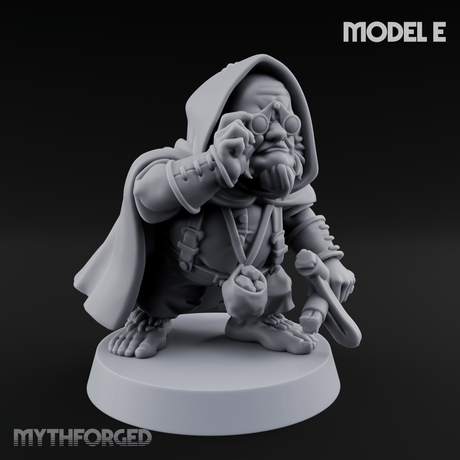 Ready To Fling Halfling Slingers E Miniature for Dungeons and Dragons, Pathfinder or other TTRPGs