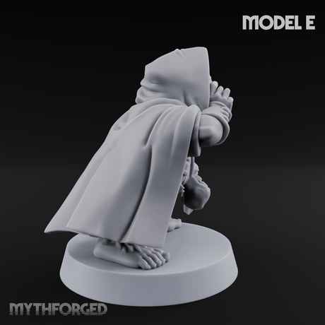 Ready To Fling Halfling Slingers E Miniature for Dungeons and Dragons, Pathfinder or other TTRPGs