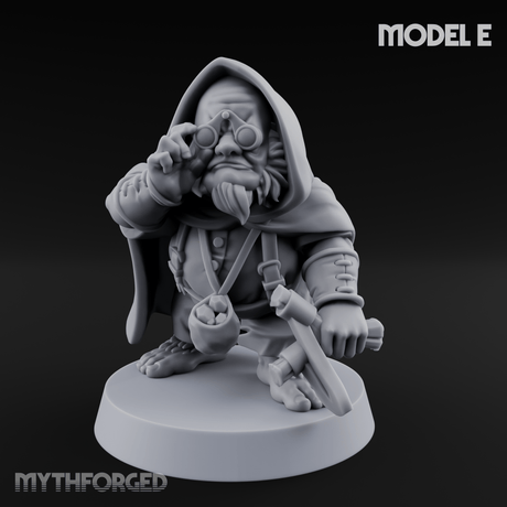 Ready To Fling Halfling Slingers E Miniature for Dungeons and Dragons, Pathfinder or other TTRPGs