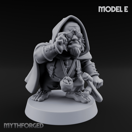 Ready To Fling Halfling Slingers E Miniature for Dungeons and Dragons, Pathfinder or other TTRPGs
