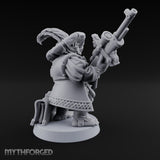 Long Barrel Aiming Halfling Sharpshooter Miniature for Dungeons and Dragons, Pathfinder or other TTRPGs