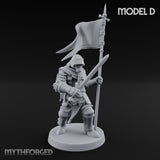 Hammer Axe Rifle Bearing Shocktrooper D Miniature for Dungeons and Dragons, Pathfinder or other TTRPGs