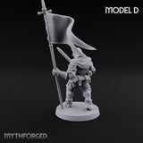 Hammer Axe Rifle Bearing Shocktrooper D Miniature for Dungeons and Dragons, Pathfinder or other TTRPGs