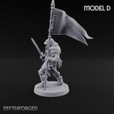 Hammer Axe Rifle Bearing Shocktrooper D Miniature for Dungeons and Dragons, Pathfinder or other TTRPGs