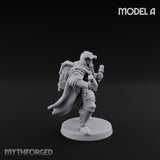 Hammer Axe Rifle Bearing Shocktroopers Miniature for Dungeons and Dragons, Pathfinder or other TTRPGs