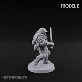 Hammer Axe Rifle Bearing Shocktroopers Miniature for Dungeons and Dragons, Pathfinder or other TTRPGs