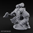 Hammer Overhead Axes Ready Giant Berserker Miniature for Dungeons and Dragons, Pathfinder or other TTRPGs