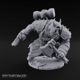 Hammer Overhead Axes Ready Giant Berserker Miniature for Dungeons and Dragons, Pathfinder or other TTRPGs