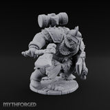 Hammer Overhead Axes Ready Giant Berserker Miniature for Dungeons and Dragons, Pathfinder or other TTRPGs