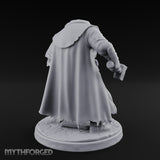 Hammer Swinging Lantern Clutching Human Plague Hunter Miniature for Dungeons and Dragons, Pathfinder or other TTRPGs