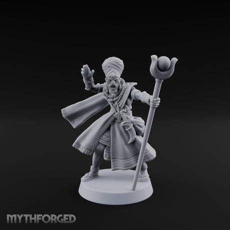 Hand Gesturing Ancient Priest