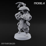 Hand Mortar Lugging Thunder Warrior A Miniature for Dungeons and Dragons, Pathfinder or other TTRPGs