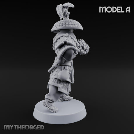 Hand Mortar Lugging Thunder Warrior A Miniature for Dungeons and Dragons, Pathfinder or other TTRPGs