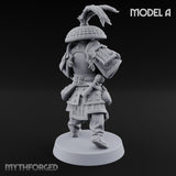 Hand Mortar Lugging Thunder Warrior A Miniature for Dungeons and Dragons, Pathfinder or other TTRPGs