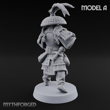 Hand Mortar Lugging Thunder Warrior A Miniature for Dungeons and Dragons, Pathfinder or other TTRPGs