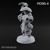 Hand Mortar Lugging Thunder Warrior A Miniature for Dungeons and Dragons, Pathfinder or other TTRPGs