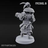 Hand Mortar Lugging Thunder Warrior B Miniature for Dungeons and Dragons, Pathfinder or other TTRPGs