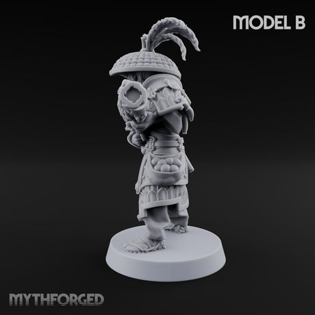 Hand Mortar Lugging Thunder Warrior B Miniature for Dungeons and Dragons, Pathfinder or other TTRPGs