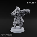 Hand Mortar Lugging Thunder Warrior D Miniature for Dungeons and Dragons, Pathfinder or other TTRPGs