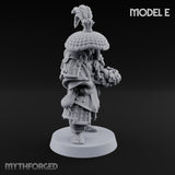 Hand Mortar Lugging Thunder Warrior E Miniature for Dungeons and Dragons, Pathfinder or other TTRPGs