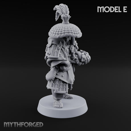 Hand Mortar Lugging Thunder Warrior E Miniature for Dungeons and Dragons, Pathfinder or other TTRPGs