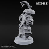 Hand Mortar Lugging Thunder Warrior E Miniature for Dungeons and Dragons, Pathfinder or other TTRPGs