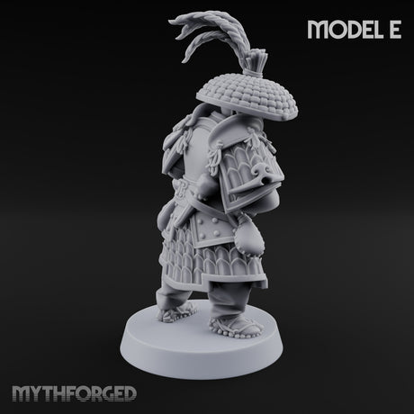 Hand Mortar Lugging Thunder Warrior E Miniature for Dungeons and Dragons, Pathfinder or other TTRPGs