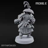 Hand Mortar Lugging Thunder Warrior E Miniature for Dungeons and Dragons, Pathfinder or other TTRPGs