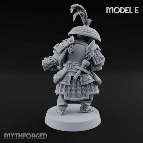 Hand Mortar Lugging Thunder Warrior E Miniature for Dungeons and Dragons, Pathfinder or other TTRPGs