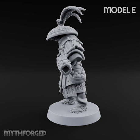 Hand Mortar Lugging Thunder Warrior E Miniature for Dungeons and Dragons, Pathfinder or other TTRPGs