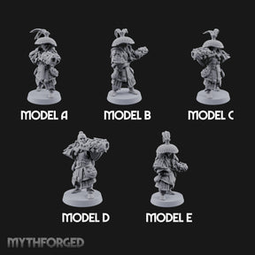 Hand Mortar Lugging Thunder Warriors Miniature for Dungeons and Dragons, Pathfinder or other TTRPGs