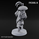 Hand Mortar Lugging Thunder Warriors Miniature for Dungeons and Dragons, Pathfinder or other TTRPGs