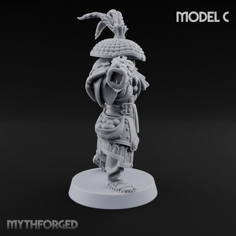 Hand Mortar Lugging Thunder Warriors Miniature for Dungeons and Dragons, Pathfinder or other TTRPGs