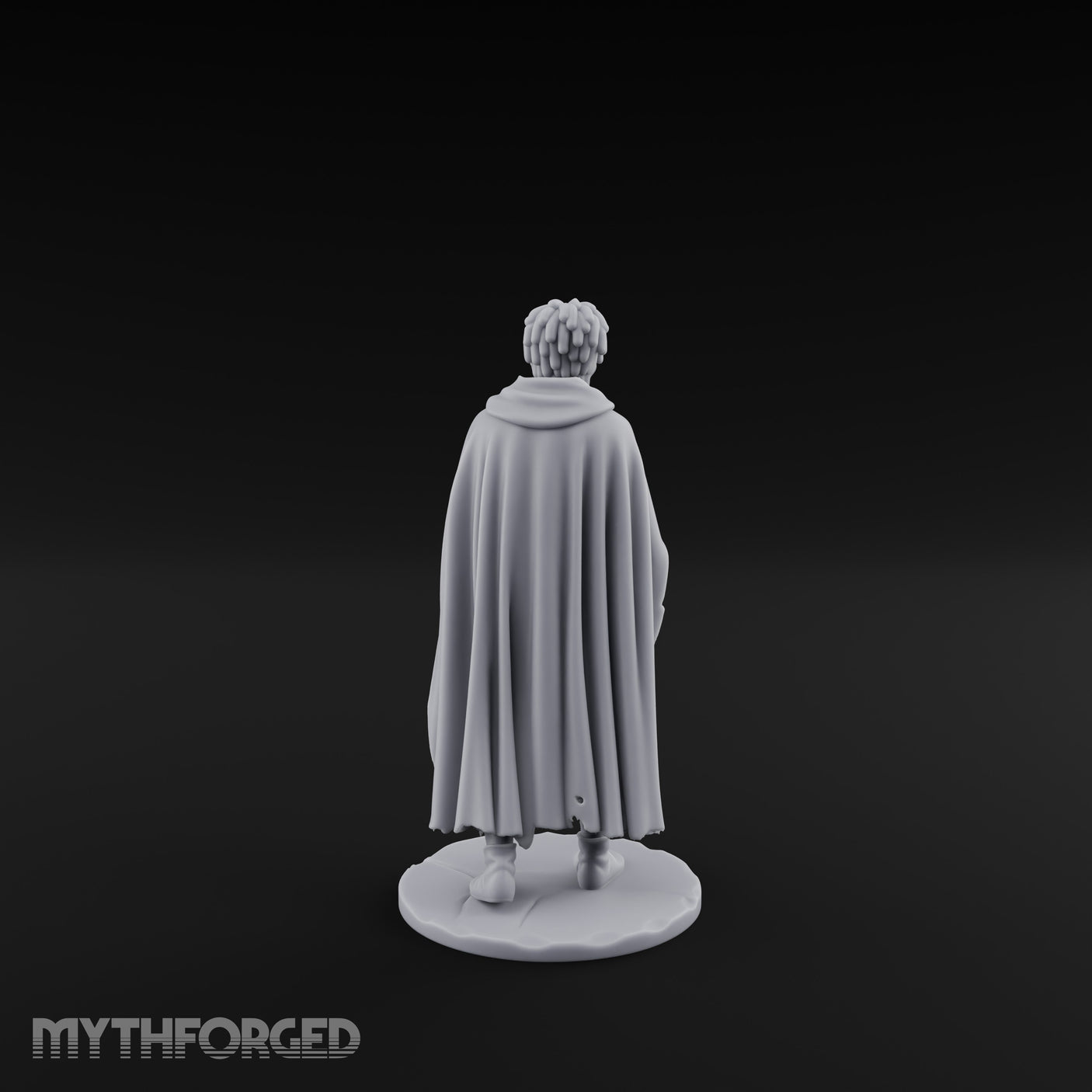 Hand On Heart Human Beggar Miniature for Dungeons and Dragons, Pathfinder or other TTRPGs