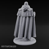 Hand Raising Human Inquisitor Miniature for Dungeons and Dragons, Pathfinder or other TTRPGs